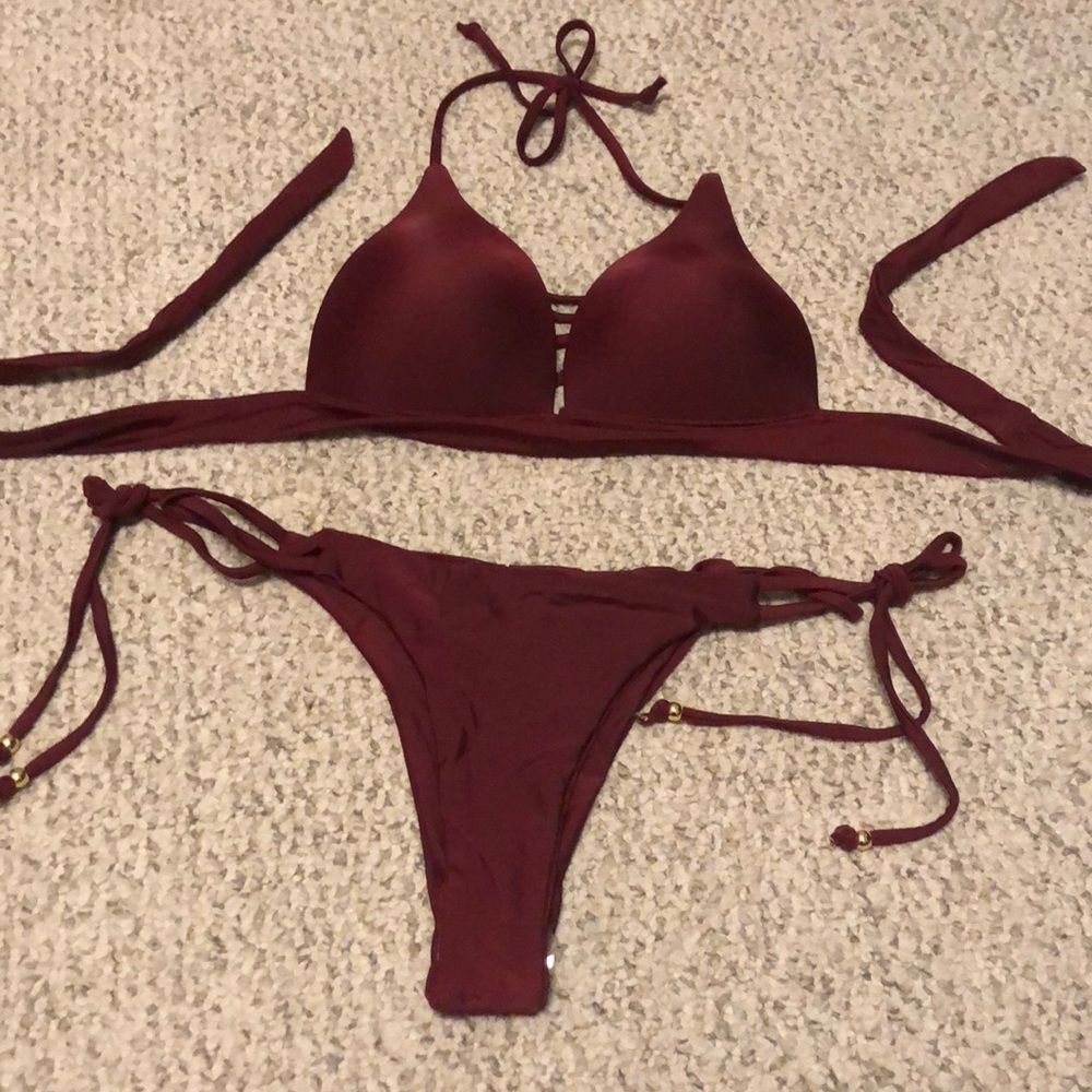 Maroon Bikini